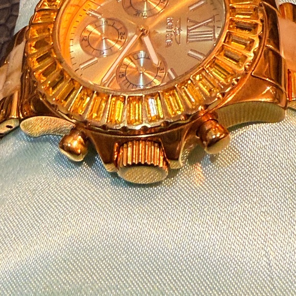 Invicta Swarovski Crystal Watch Citrine Baguettes main image 6